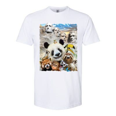 Mt Rushmore Wild Animals Selfie Softstyle® CVC T-Shirt