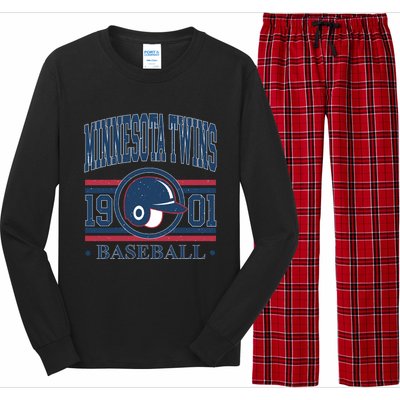 Minnesota Twins 1901 Baseball Team Supporter Long Sleeve Pajama Set