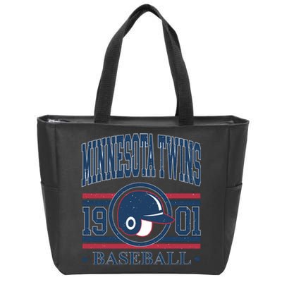 Minnesota Twins 1901 Baseball Team Supporter Zip Tote Bag