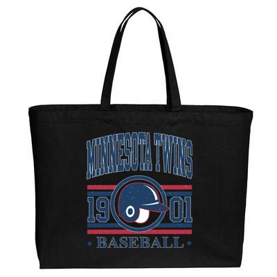 Minnesota Twins 1901 Baseball Team Supporter Cotton Canvas Jumbo Tote