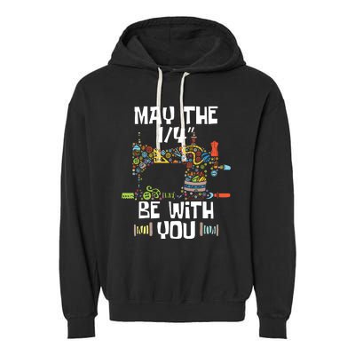 May The 14 Be With You Sew Sewing Machine Seamstress Garment-Dyed Fleece Hoodie