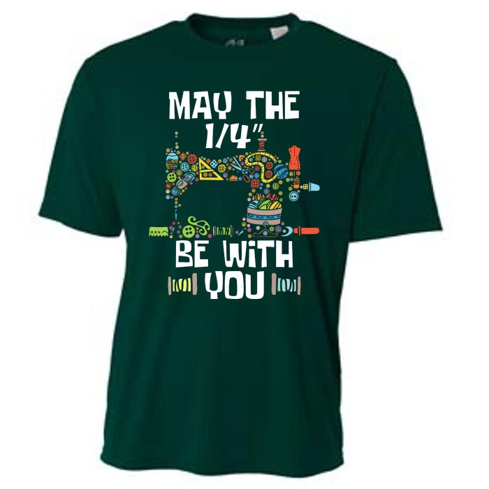 May The 14 Be With You Sew Sewing Machine Seamstress Cooling Performance Crew T-Shirt