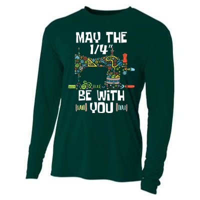 May The 14 Be With You Sew Sewing Machine Seamstress Cooling Performance Long Sleeve Crew