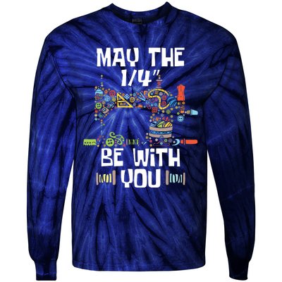 May The 14 Be With You Sew Sewing Machine Seamstress Tie-Dye Long Sleeve Shirt