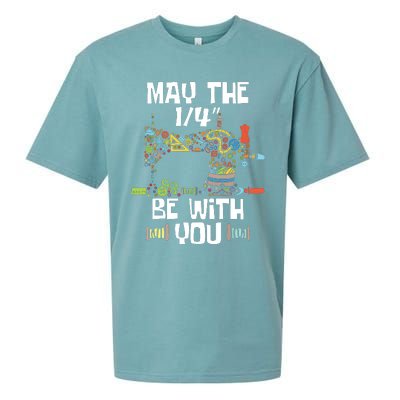 May The 14 Be With You Sew Sewing Machine Seamstress Sueded Cloud Jersey T-Shirt