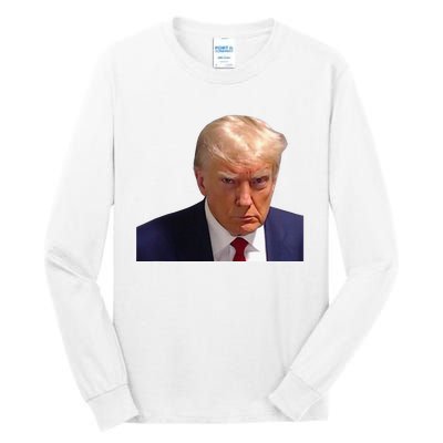 Mugshot Trump 1st Picture Donald Prison Mug Shot Christmas Tall Long Sleeve T-Shirt