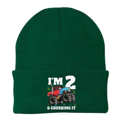 Monster Truck 2nd Birthday Boy 2 Two Year Old Knit Cap Winter Beanie