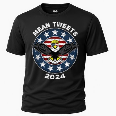 Mean Tweets 2024 Trump Gop Election Cooling Performance Crew T-Shirt