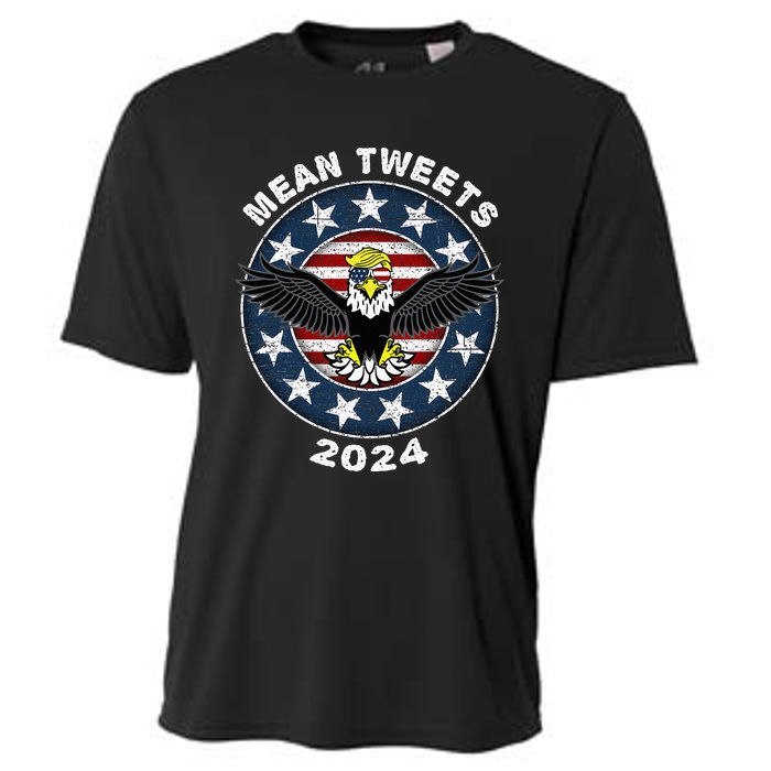 Mean Tweets 2024 Trump Gop Election Cooling Performance Crew T-Shirt