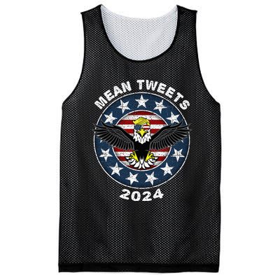 Mean Tweets 2024 Trump Gop Election Mesh Reversible Basketball Jersey Tank