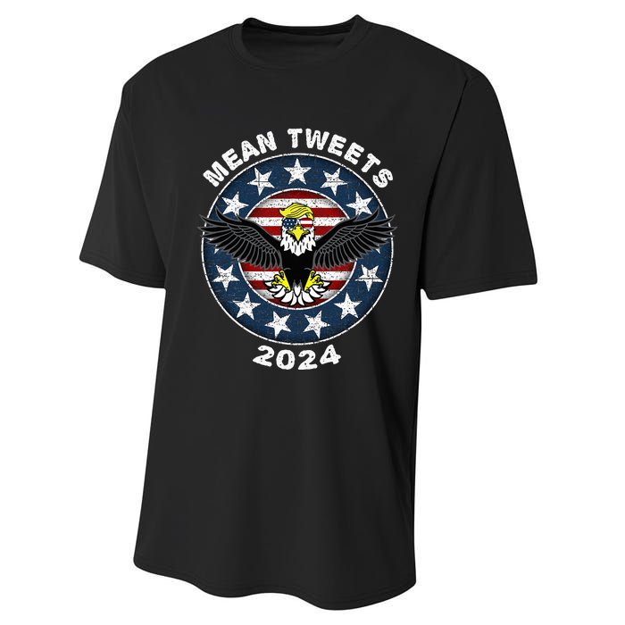 Mean Tweets 2024 Trump Gop Election Performance Sprint T-Shirt