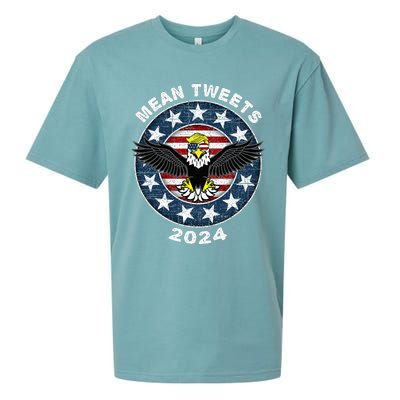 Mean Tweets 2024 Trump Gop Election Sueded Cloud Jersey T-Shirt