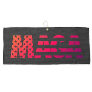 Maga Trump 2020 Reelect American Flag Vote 45 Slogan Gift Cool Gift Large Microfiber Waffle Golf Towel