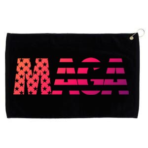 Maga Trump 2020 Reelect American Flag Vote 45 Slogan Gift Cool Gift Grommeted Golf Towel