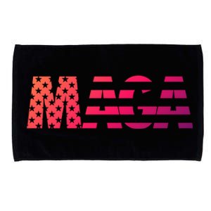 Maga Trump 2020 Reelect American Flag Vote 45 Slogan Gift Cool Gift Microfiber Hand Towel