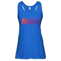 Maga Trump 2020 Reelect American Flag Vote 45 Slogan Gift Cool Gift Ladies Essential Flowy Tank