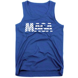 Maga Trump 2020 Reelect American Flag Vote 45 Slogan Gift Cool Gift Tank Top