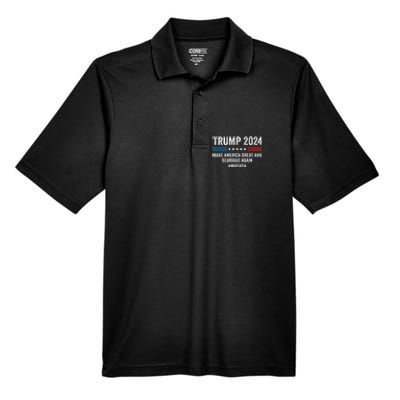 Magaga Trump 2024 Make America Great And Glorious Again Men's Origin Performance Pique Polo