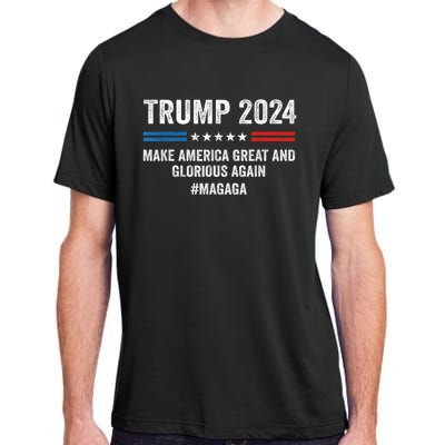 Magaga Trump 2024 Make America Great And Glorious Again Adult ChromaSoft Performance T-Shirt