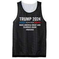 Magaga Trump 2024 Make America Great And Glorious Again Mesh Reversible Basketball Jersey Tank