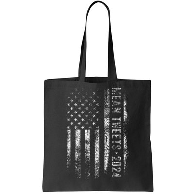 Mean Tweets 2024 Funny Trump Election Vintage American Flag Tote Bag