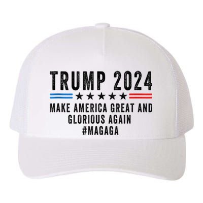 MAGAGA Trump 2024 Make America Great And Glorious Again Yupoong Adult 5-Panel Trucker Hat