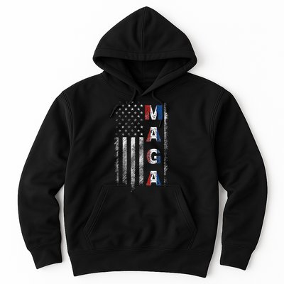 Maga Trump 2024 Us Flag American Hoodie