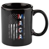 Maga Trump 2024 Us Flag American 11oz C Handle Ceramic Mug