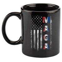 Maga Trump 2024 Us Flag American 11oz C Handle Ceramic Mug