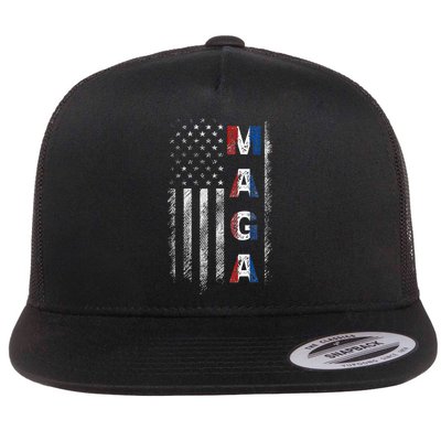 Maga Trump 2024 Us Flag American Flatbill Hat
