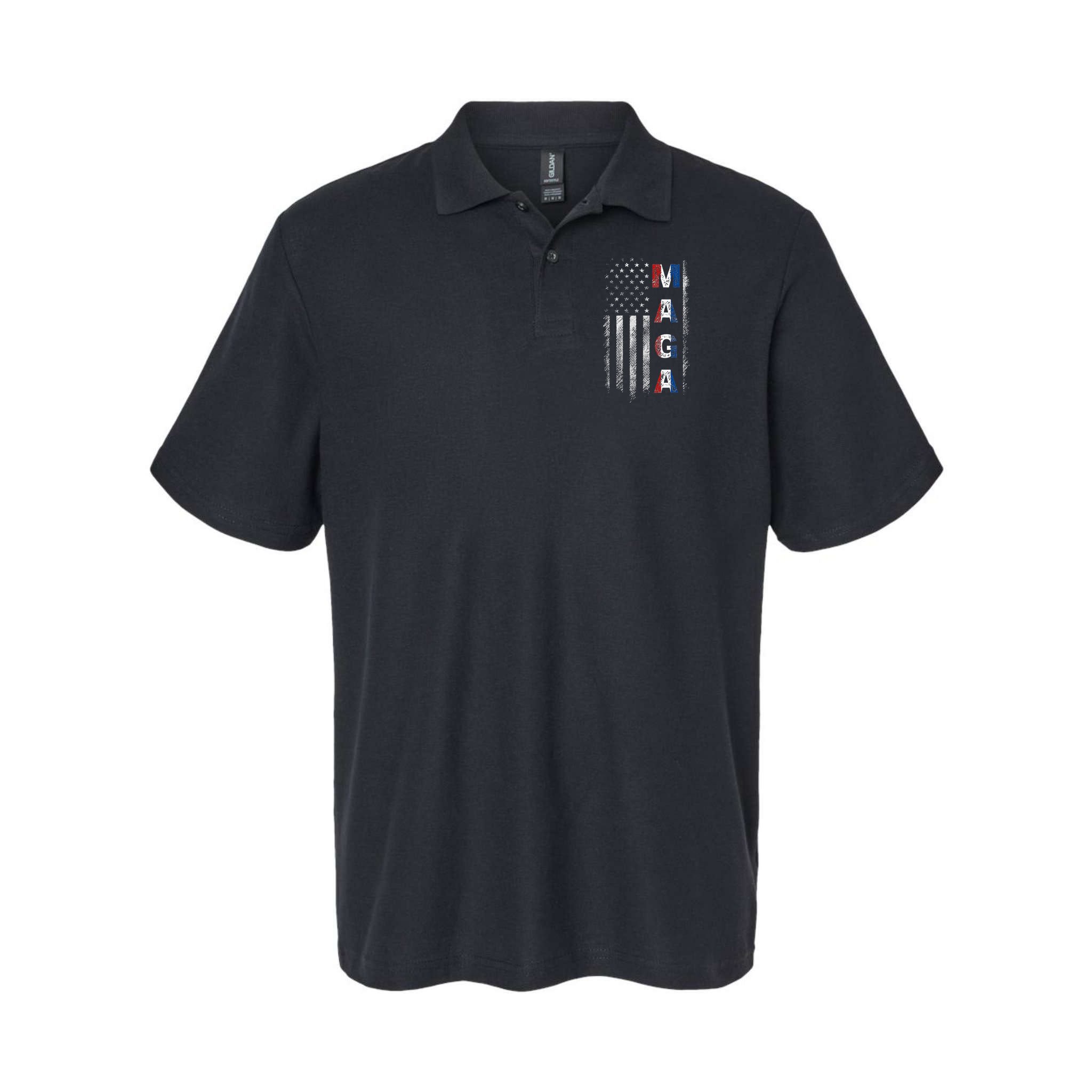 Maga Trump 2024 Us Flag American Polo