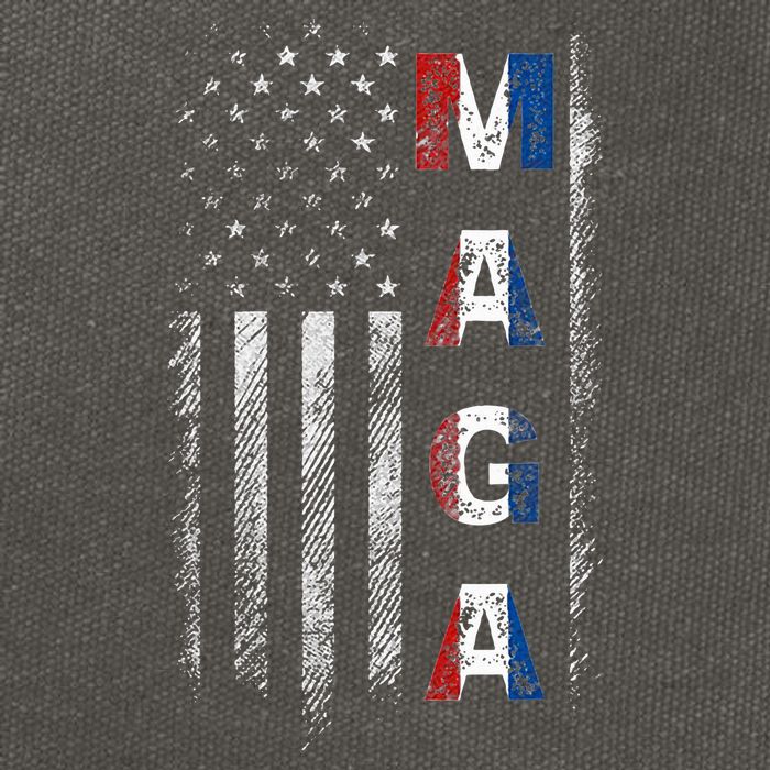 Maga Trump 2024 Us Flag American Cotton Canvas Backpack