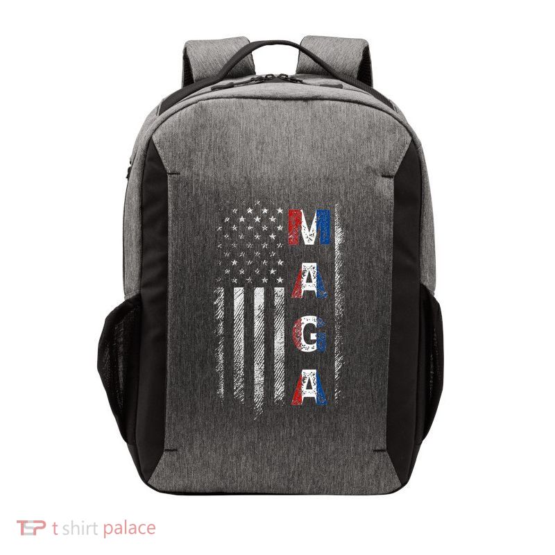 Maga Trump 2024 Us Flag American Vector Backpack