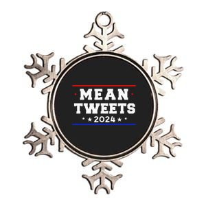 Mean Tweets 2024 Funny Trump Metallic Star Ornament