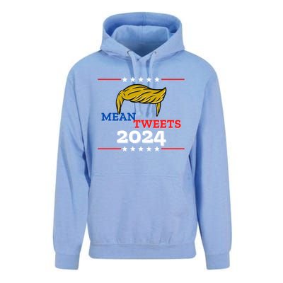 Mean Tweets 2024 Funny Trump Gift Unisex Surf Hoodie