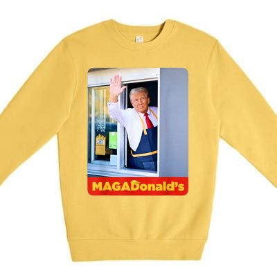 Magadonalds Trump 2024 Premium Crewneck Sweatshirt