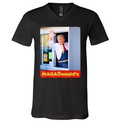 Magadonalds Trump 2024 V-Neck T-Shirt