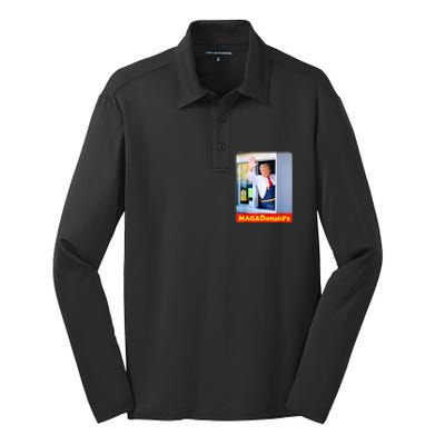 Magadonalds Trump 2024 Silk Touch Performance Long Sleeve Polo