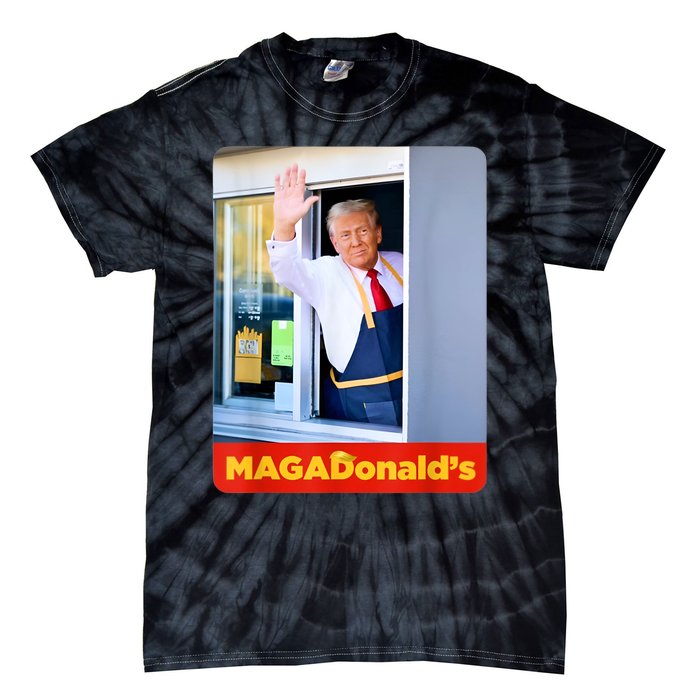 Magadonalds Trump 2024 Tie-Dye T-Shirt