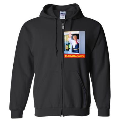 Magadonalds Trump 2024 Full Zip Hoodie