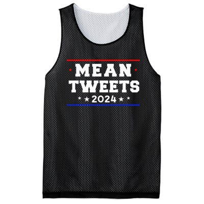 Mean Tweets 2024 Funny Trump Mesh Reversible Basketball Jersey Tank