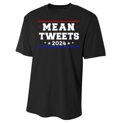 Mean Tweets 2024 Funny Trump Performance Sprint T-Shirt