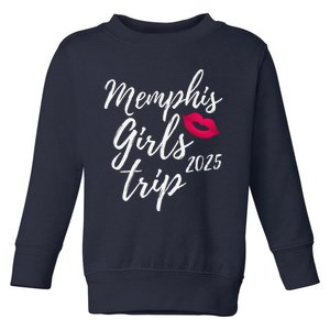 Memphis Trip 2025 Bachelorette Vacation Fun Matching Toddler Sweatshirt