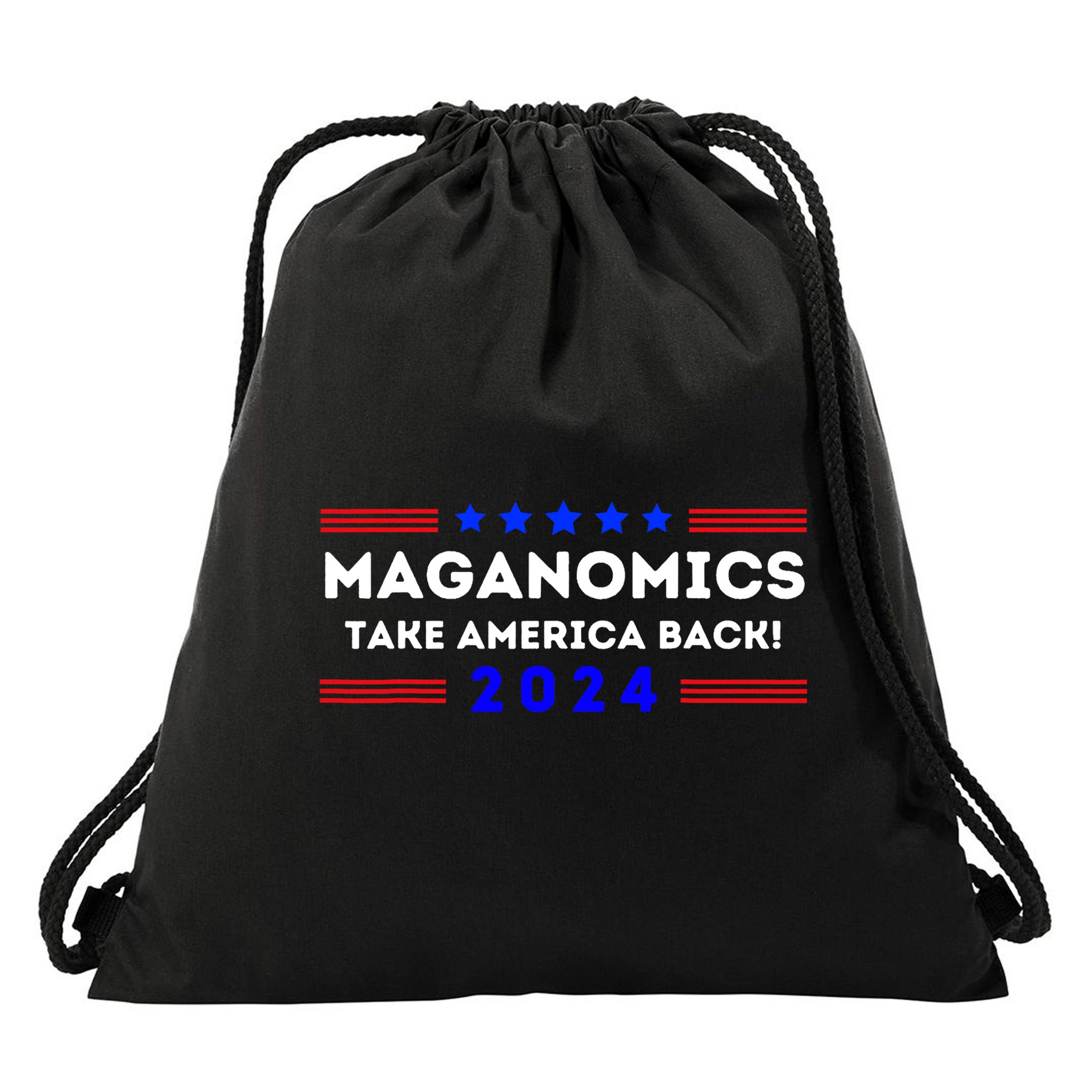 Maganomics Trump 2024 Take America Back Trump Election 2024 Drawstring Bag