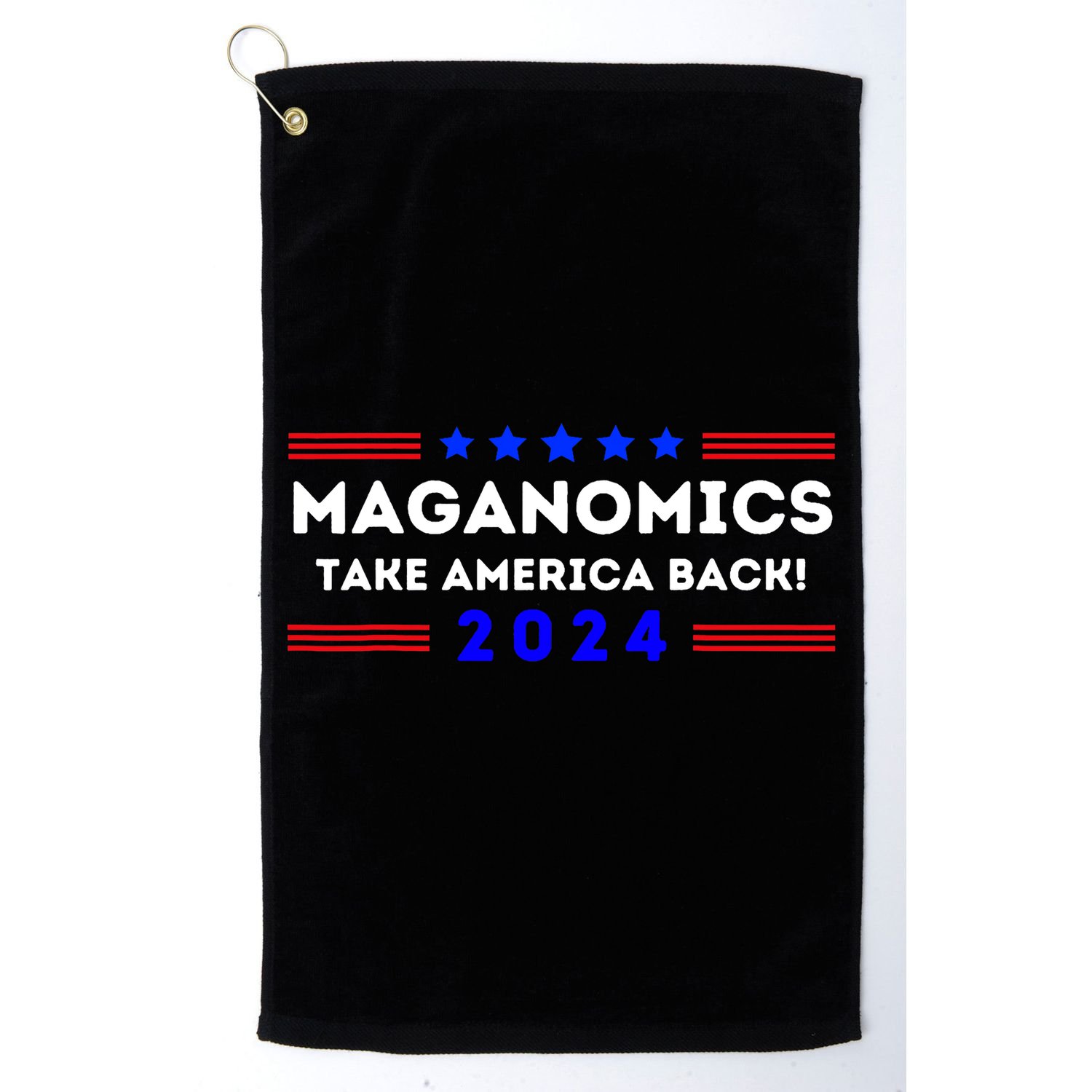 Maganomics Trump 2024 Take America Back Trump Election 2024 Golf Towel