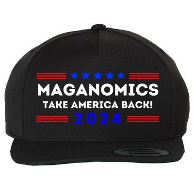 Maganomics Trump 2024 Take America Back Trump Election 2024 Wool Snapback Cap