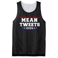 Mean Tweets 2024 Funny Trump Mesh Reversible Basketball Jersey Tank