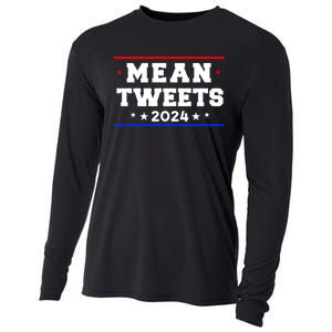 Mean Tweets 2024 Funny Trump Cooling Performance Long Sleeve Crew