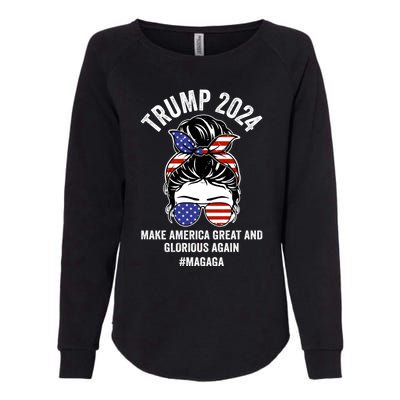 Magaga Trump 2024 Make America Great And Glorious Again Gift Womens California Wash Sweatshirt