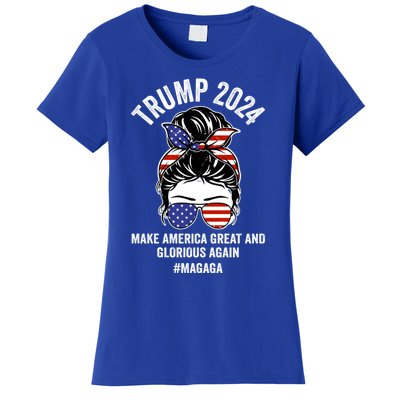 Magaga Trump 2024 Make America Great And Glorious Again Gift Women's T-Shirt